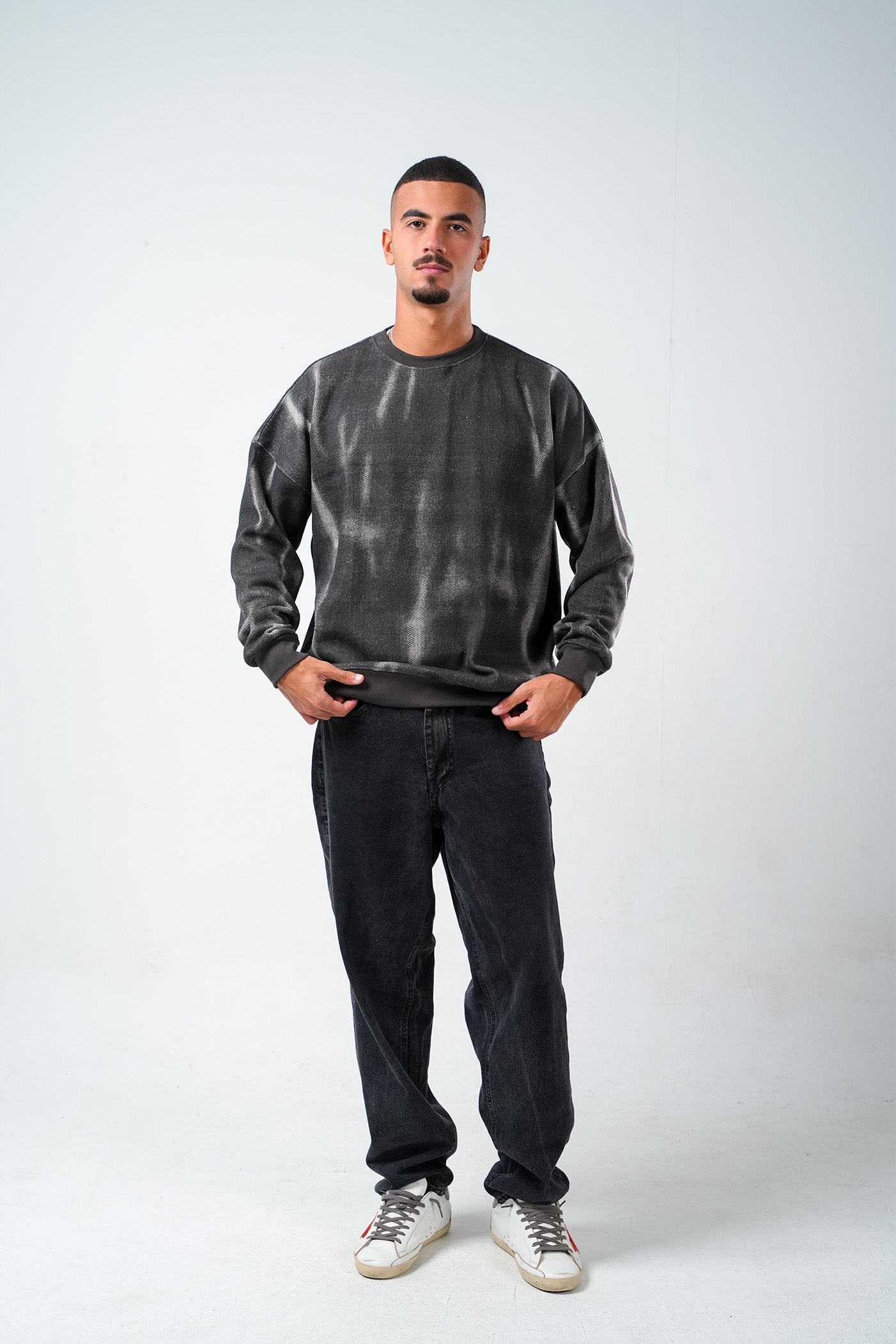 Ash Fade Crewneck – Charcoal Grey