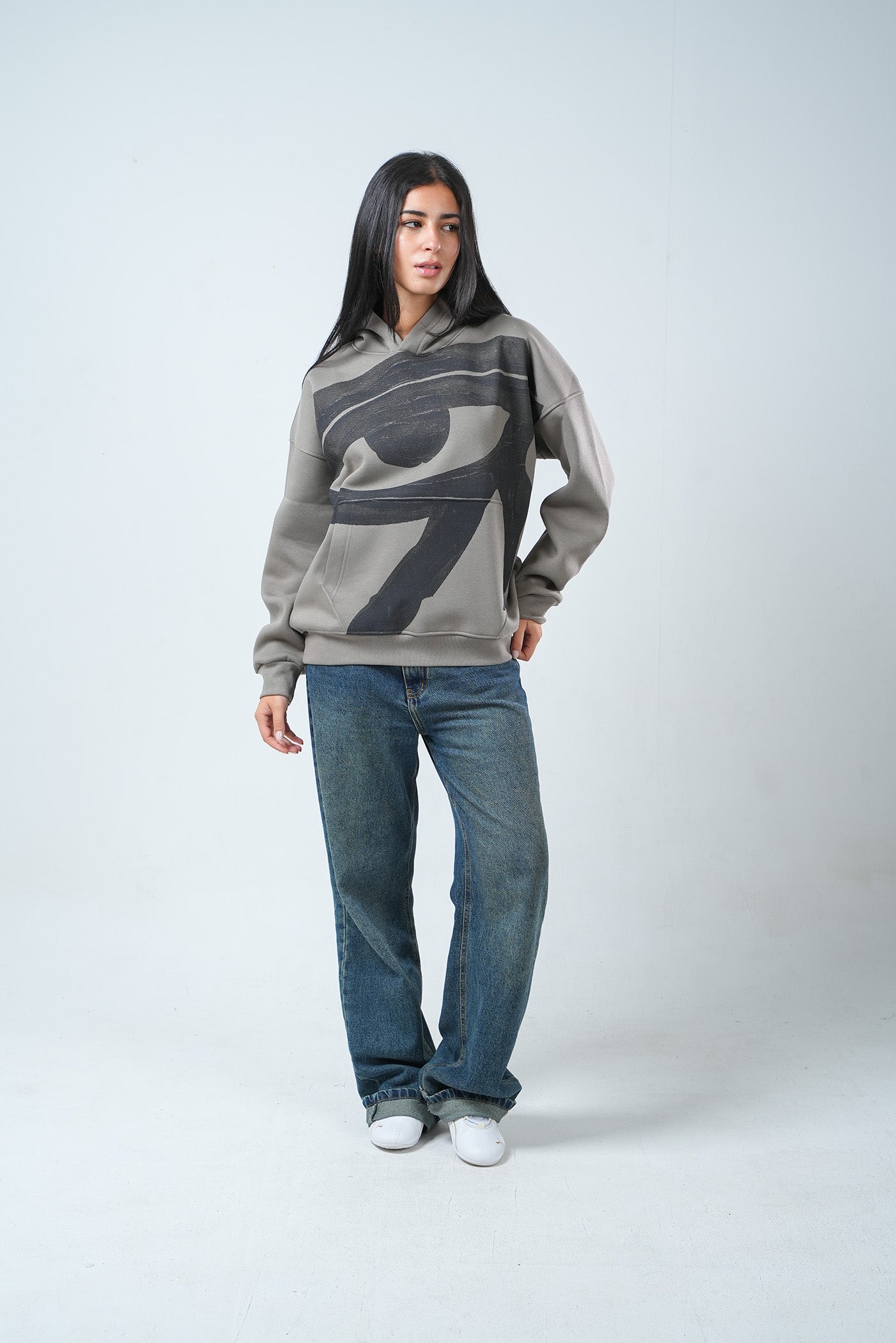 Eye of Ra Hoodie – Ash Grey Edition