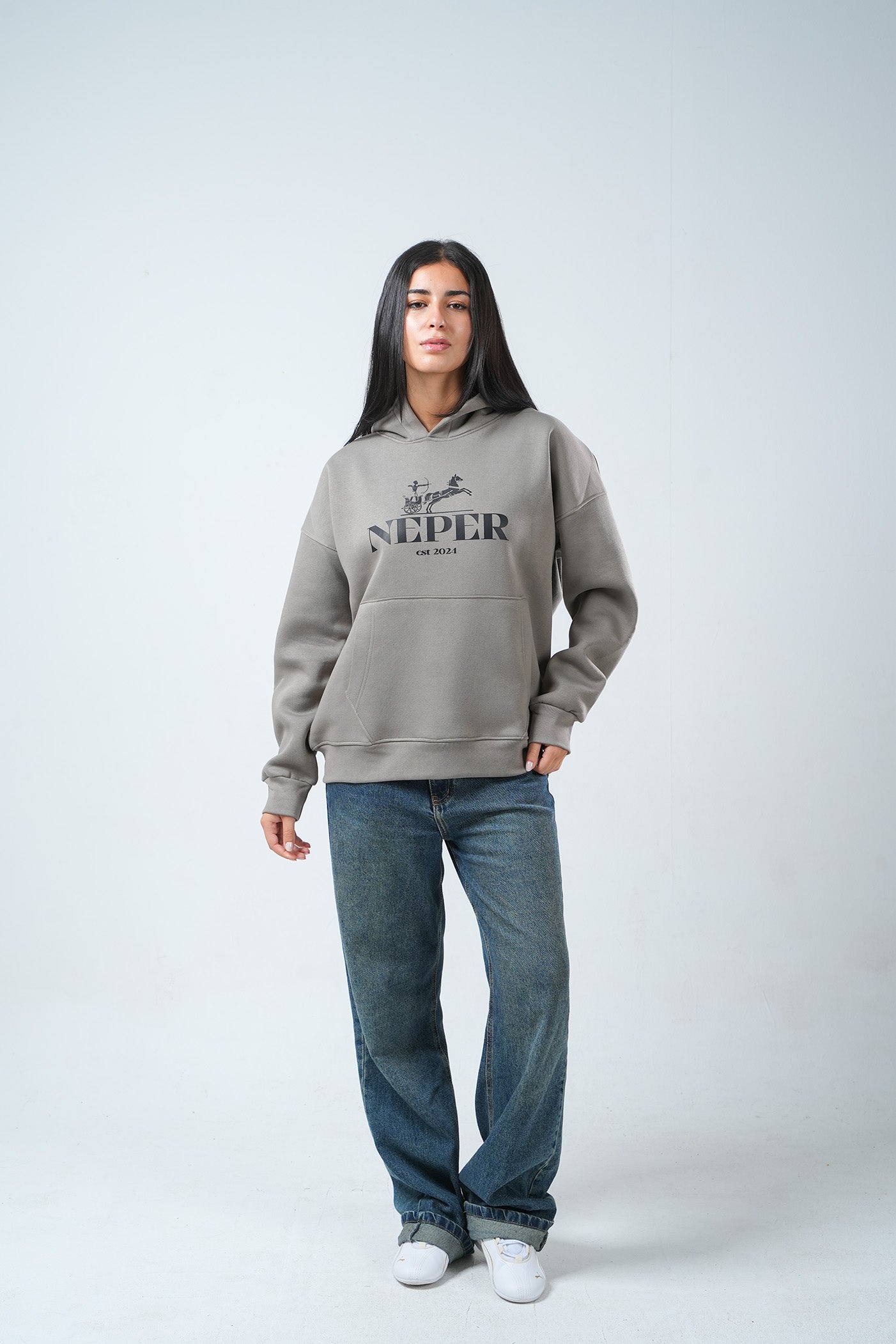 Neper Legacy Hoodie – Ash Grey Edition