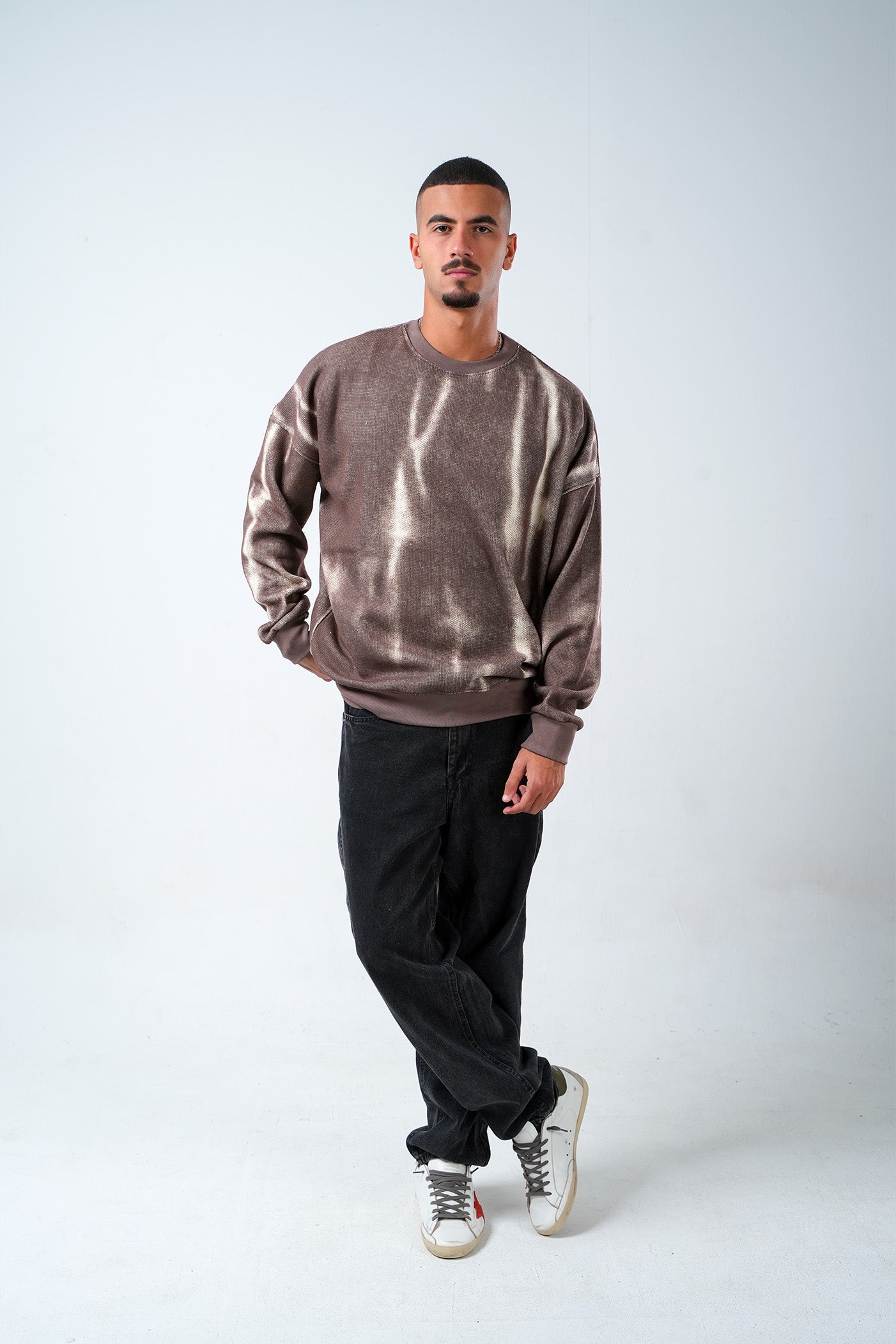 Ash Fade Crewneck – Mocha Brown