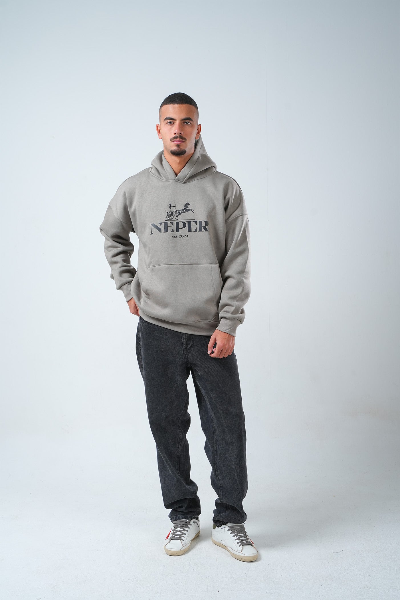 Neper Legacy Hoodie – Ash Grey Edition