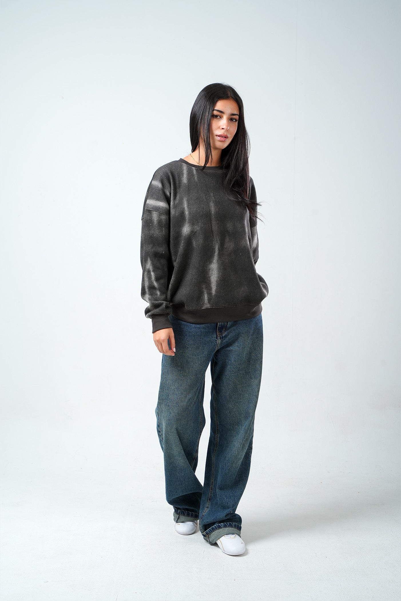 Ash Fade Crewneck – Charcoal Grey