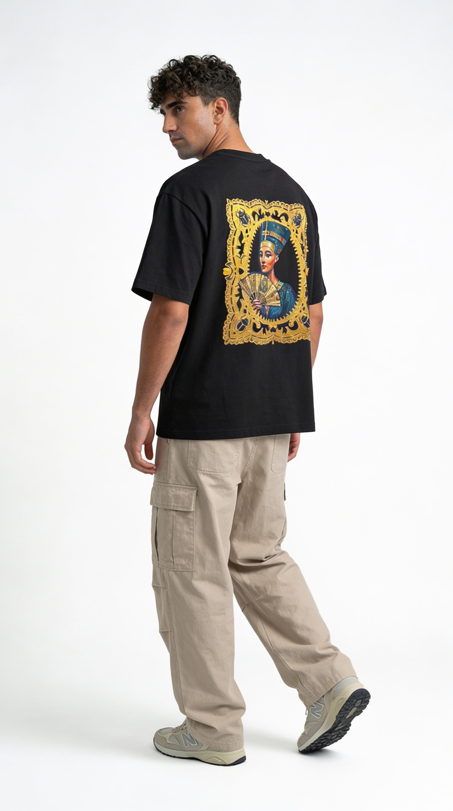 Nefertiti Frame Tee - Black