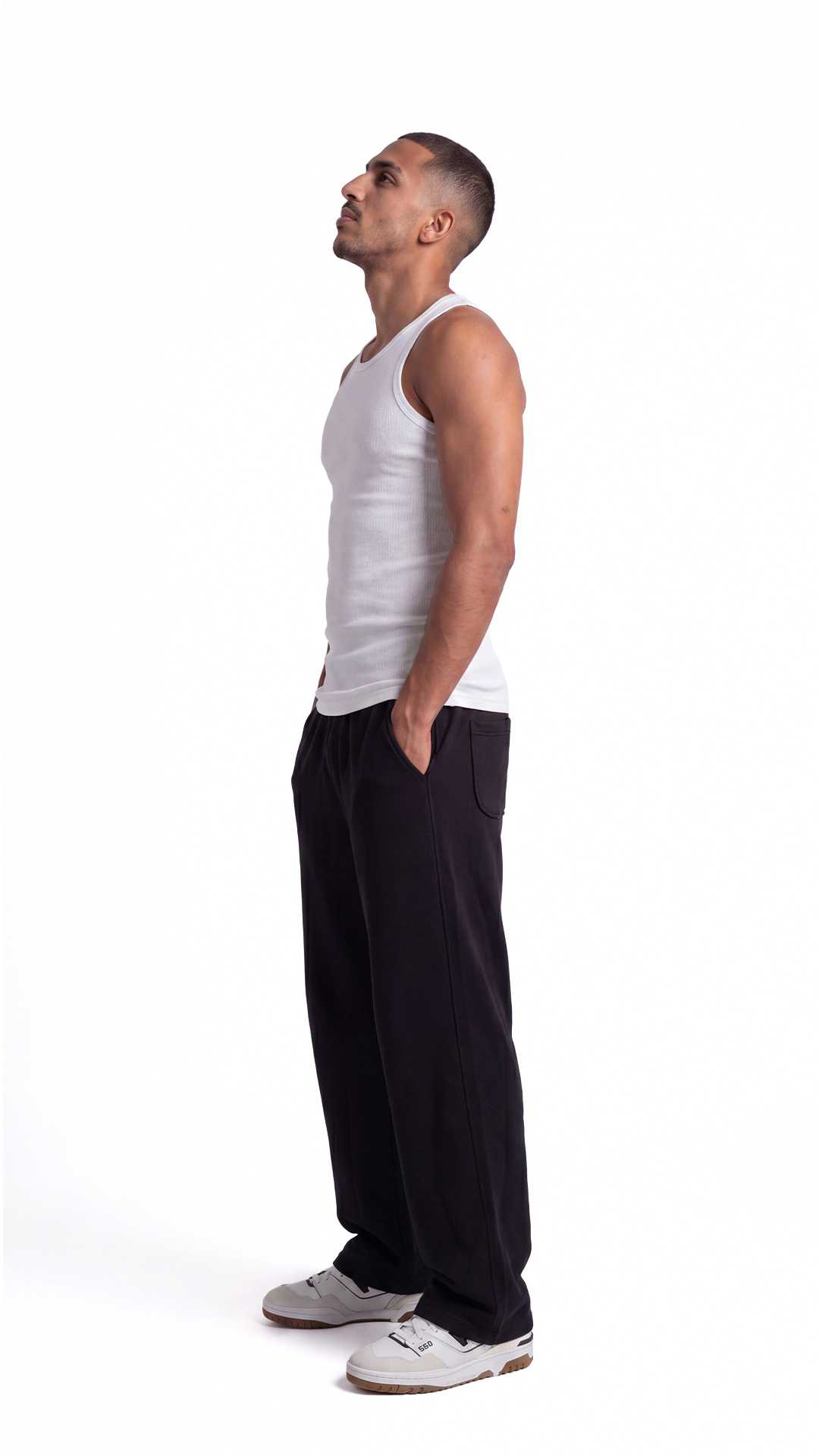 Wide Leg Sweatpants – Black