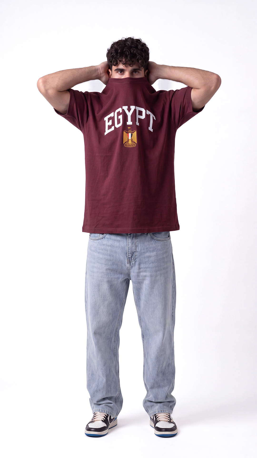 Egypt Heritage Tee – Burgundy