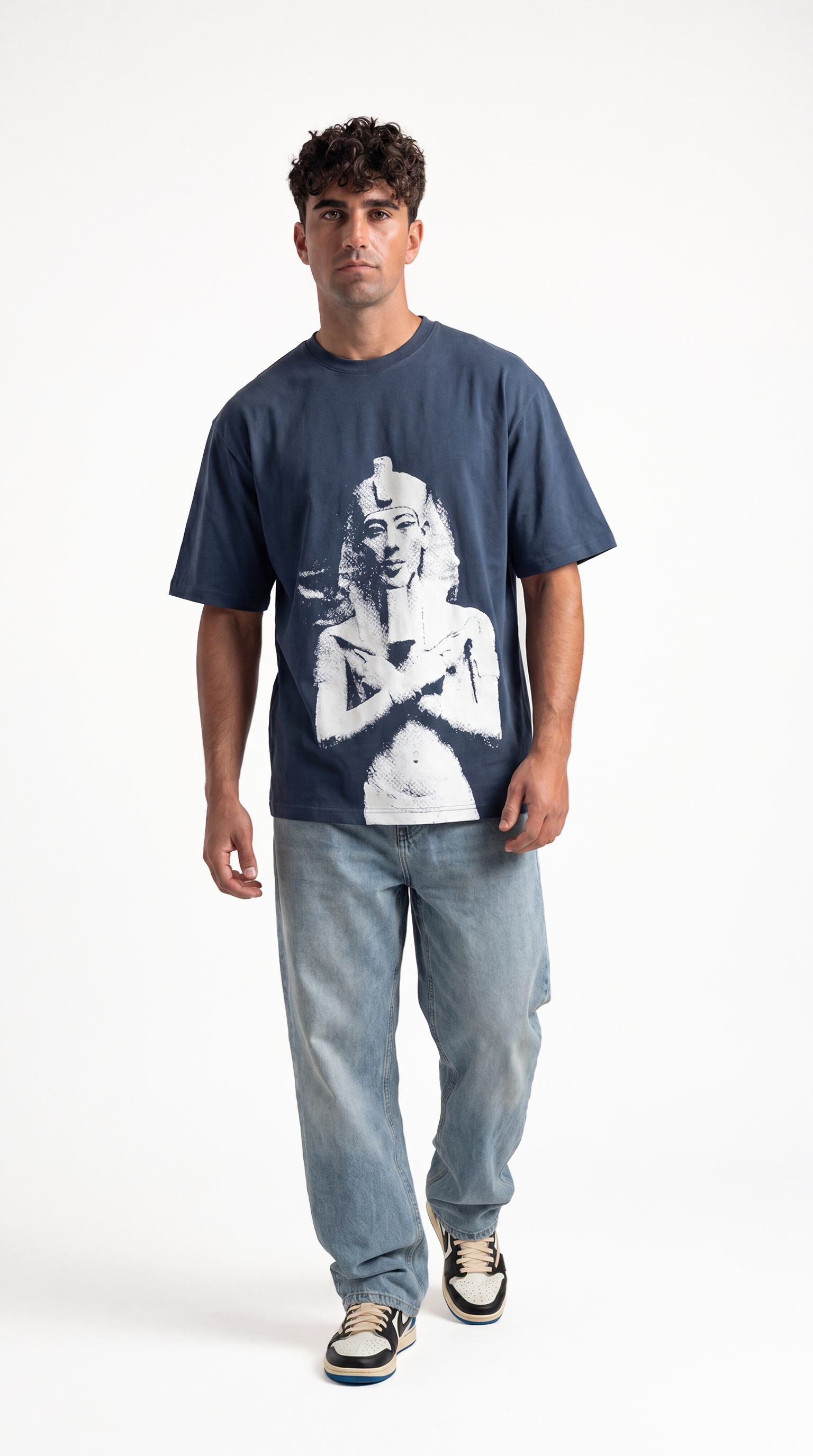 Akhen Shades Tee - Indigo