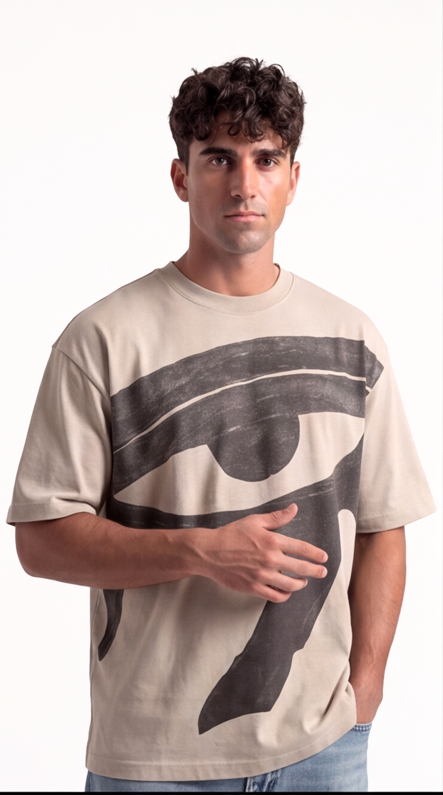 Eye of Ra Tee – Ash Gray