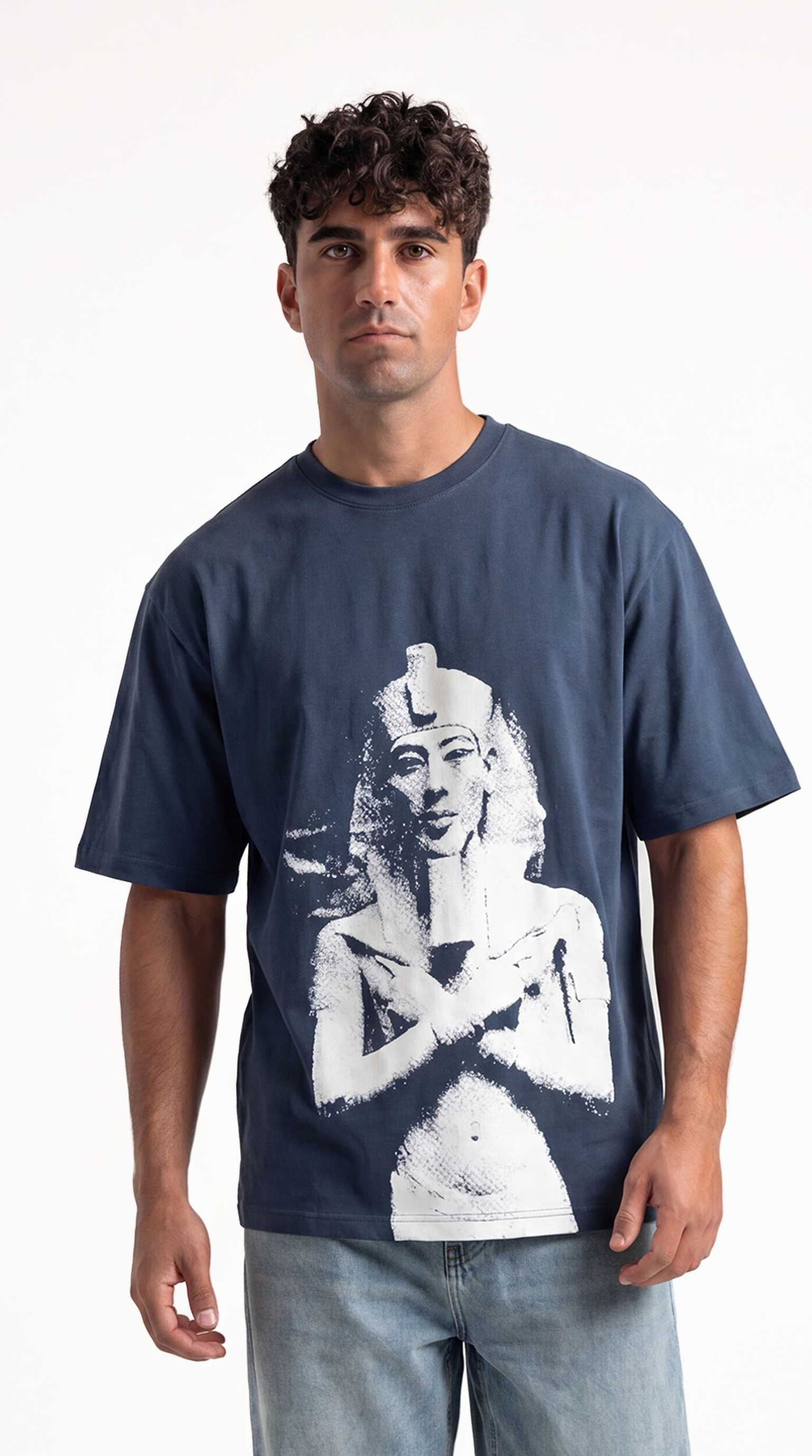 Akhen Shades Tee - Indigo