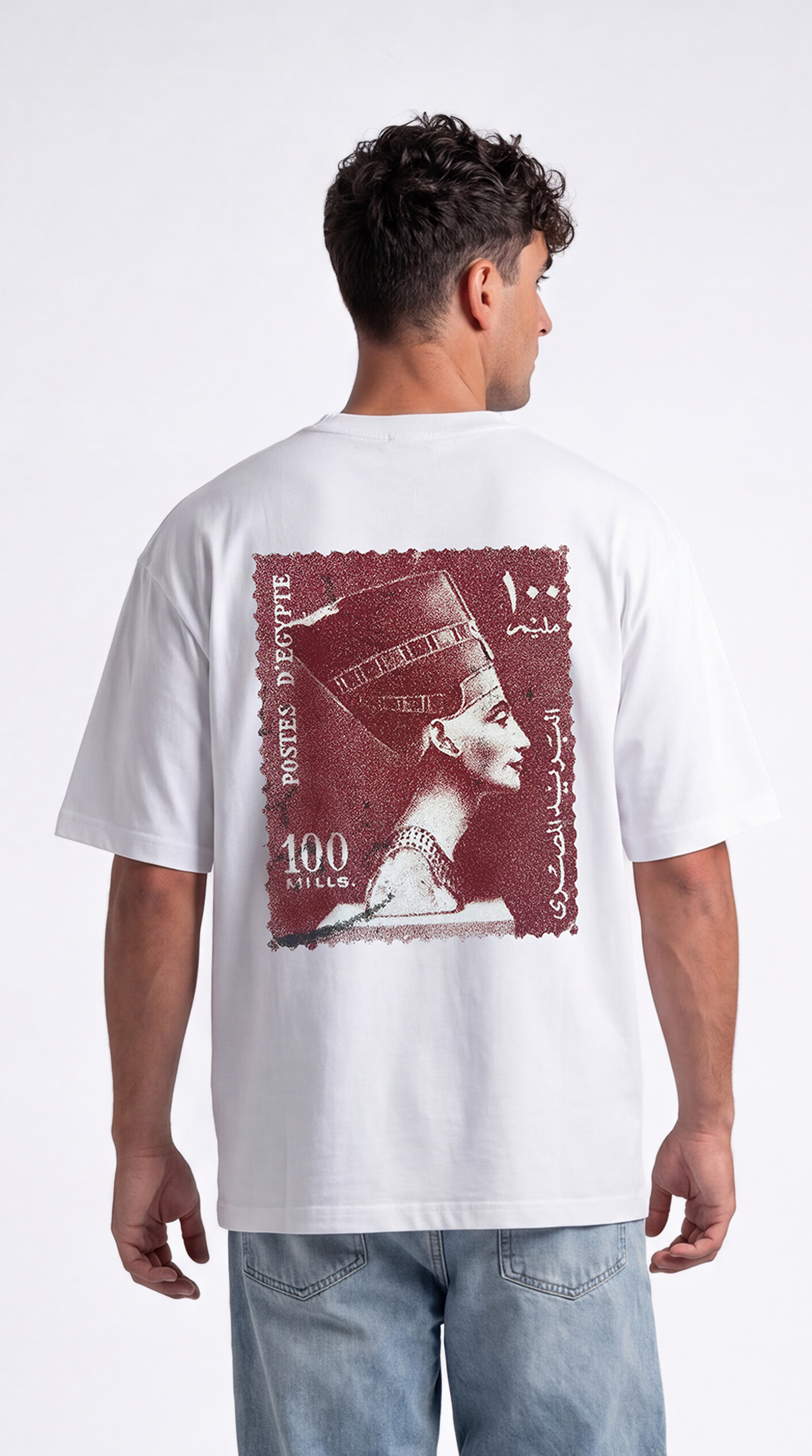 Nefertiti Stamp Tee - White