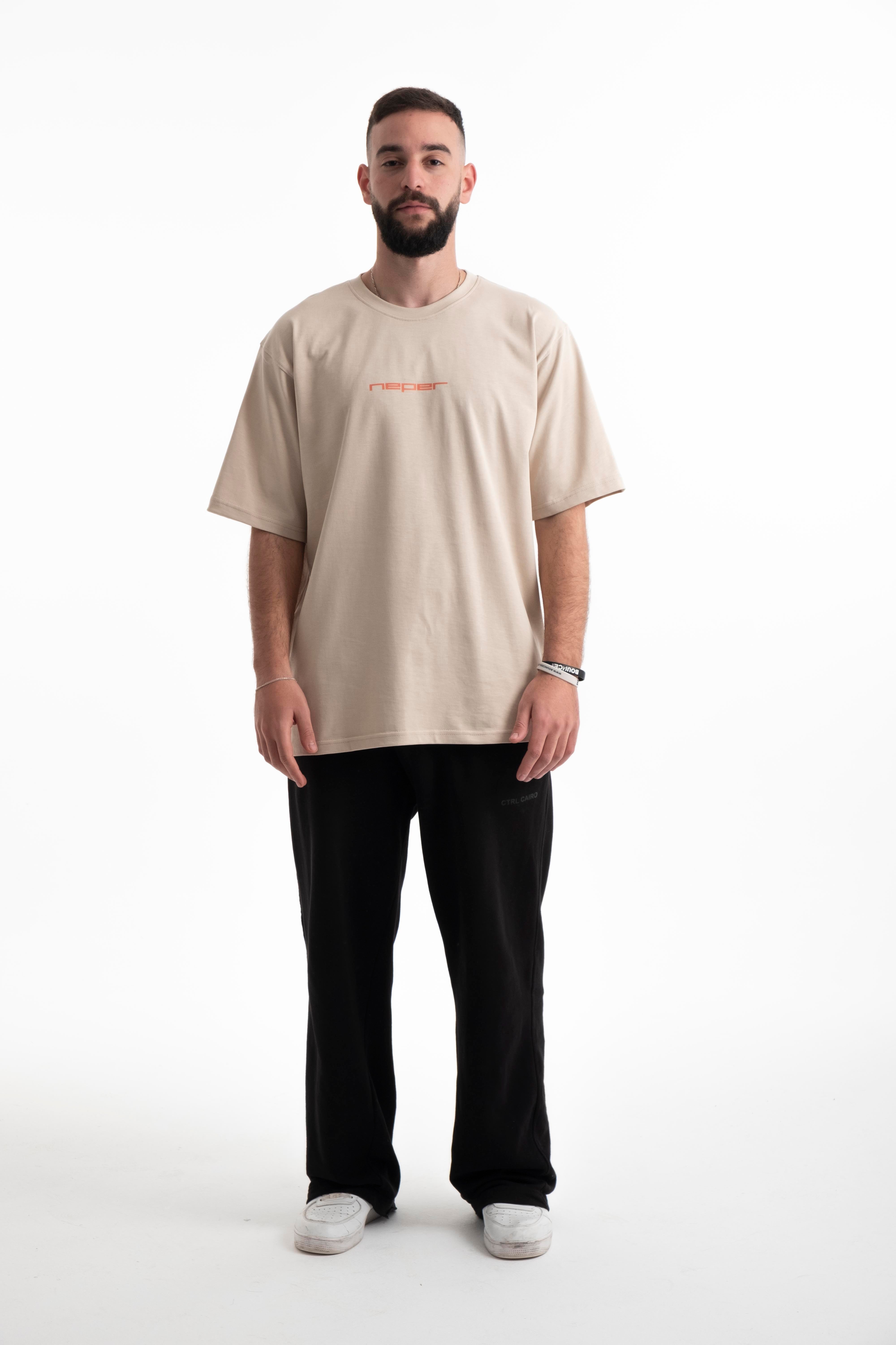 Postage Tee - Beige