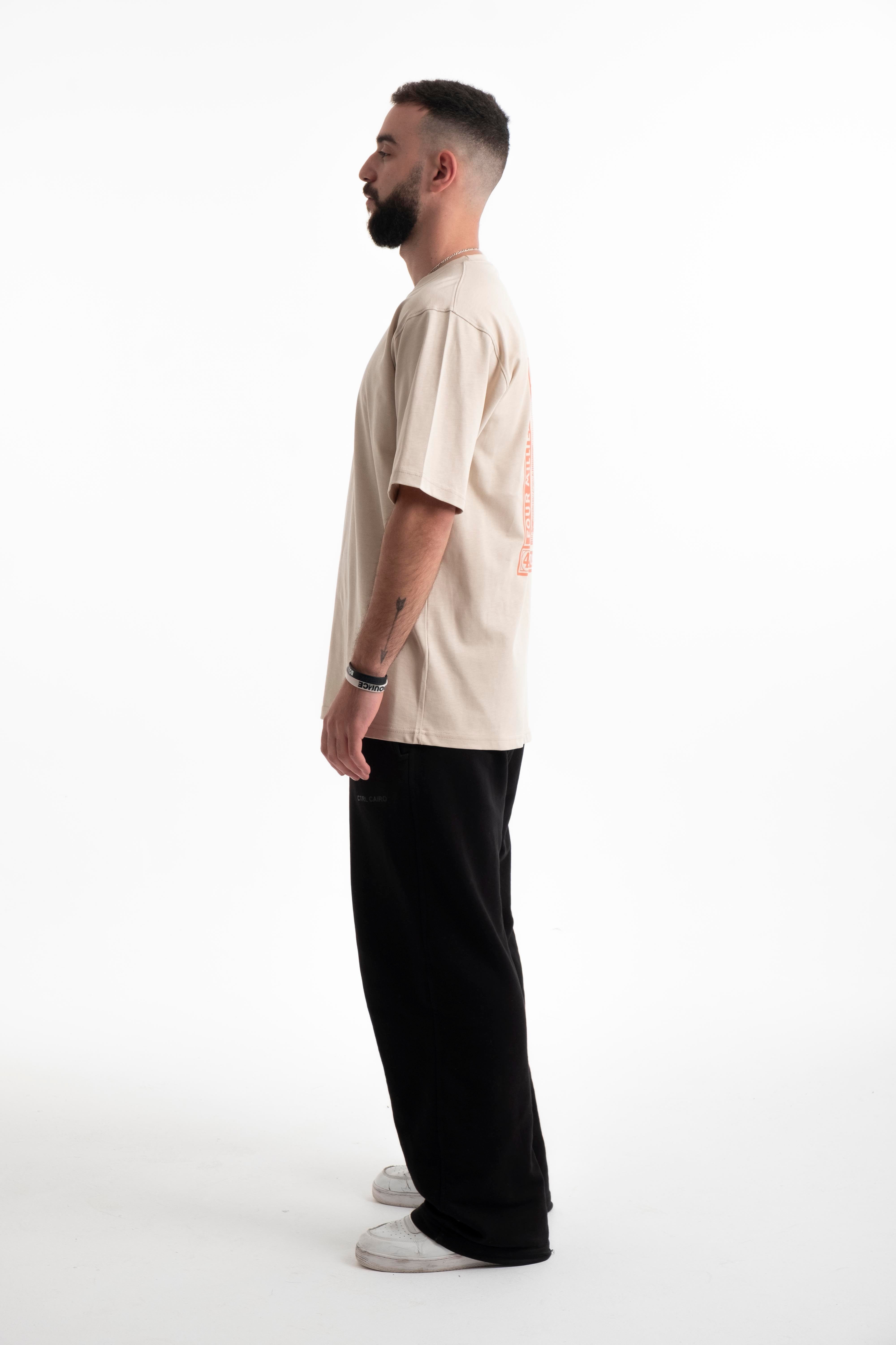 Postage Tee - Beige