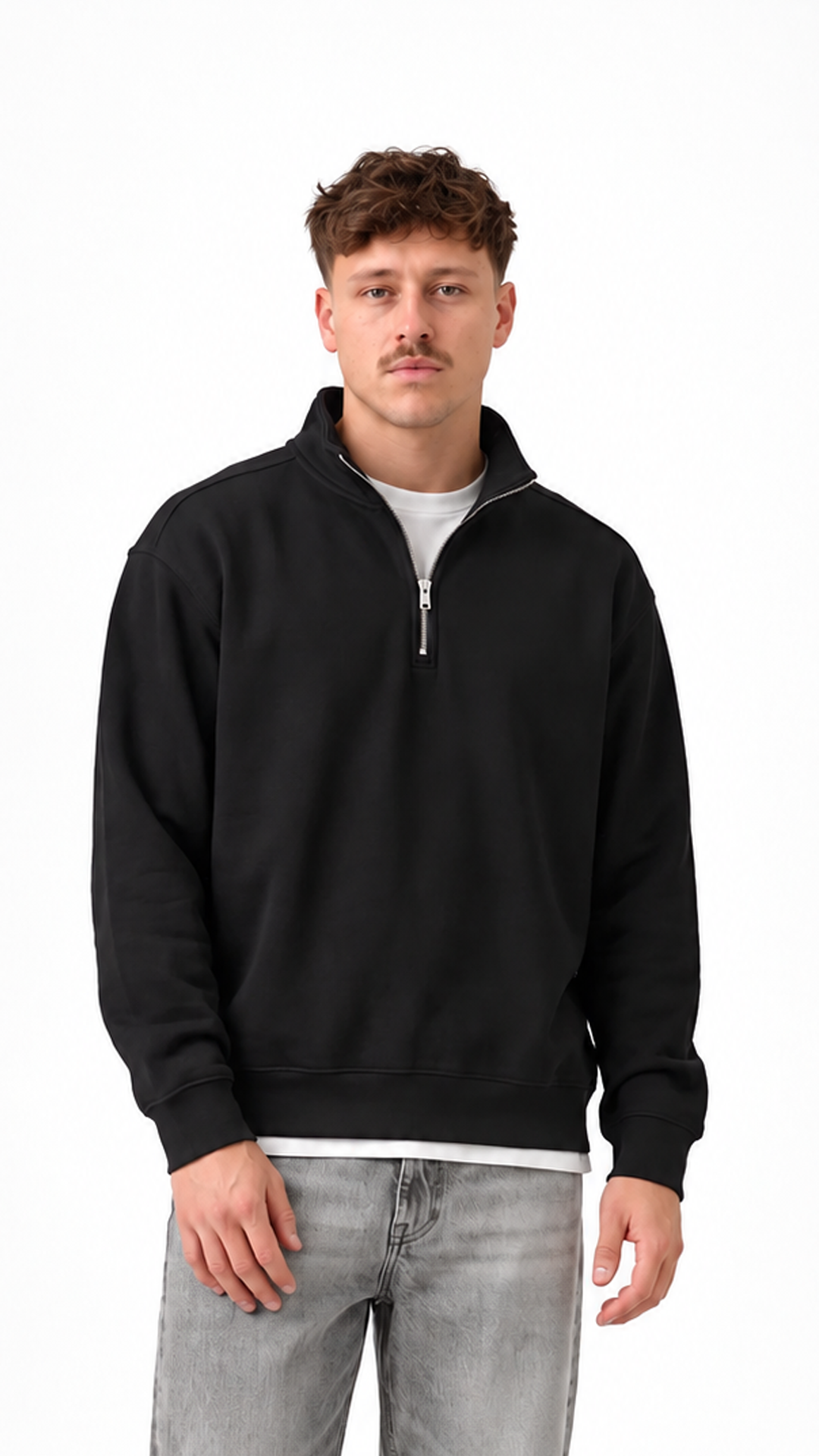 Essential Oversize Quarter Zip — Black — Artboard 76.png