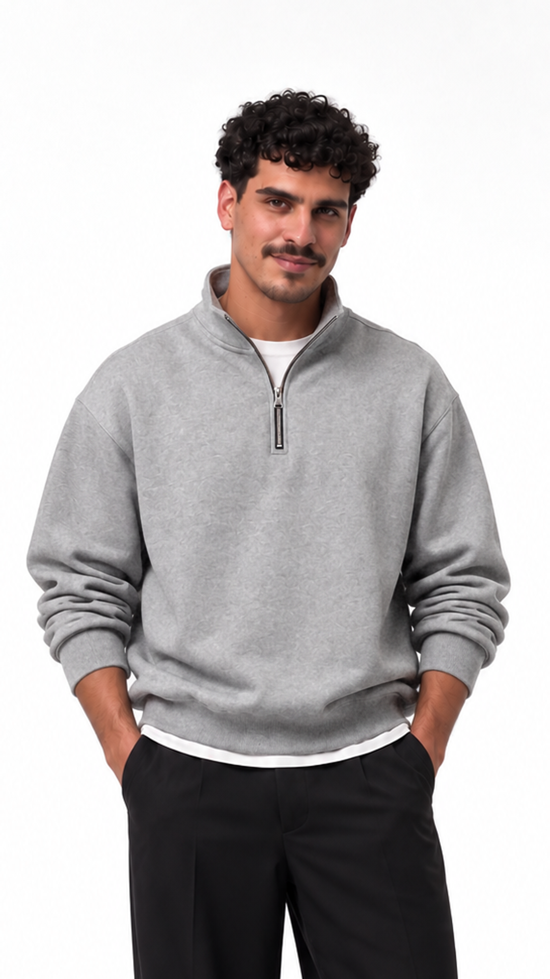 Essential Oversize Quarter Zip — Grey — Artboard 74 - less texture.png