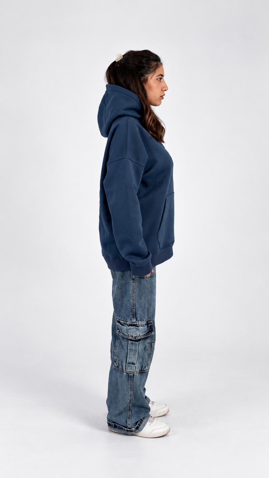 Immortality Oversize Hoodie - Navy - 05