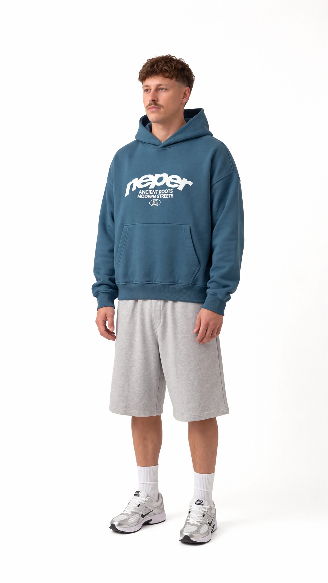 Neper Logo Oversize Hoodie — Petrol Blue — Artboard 35.png