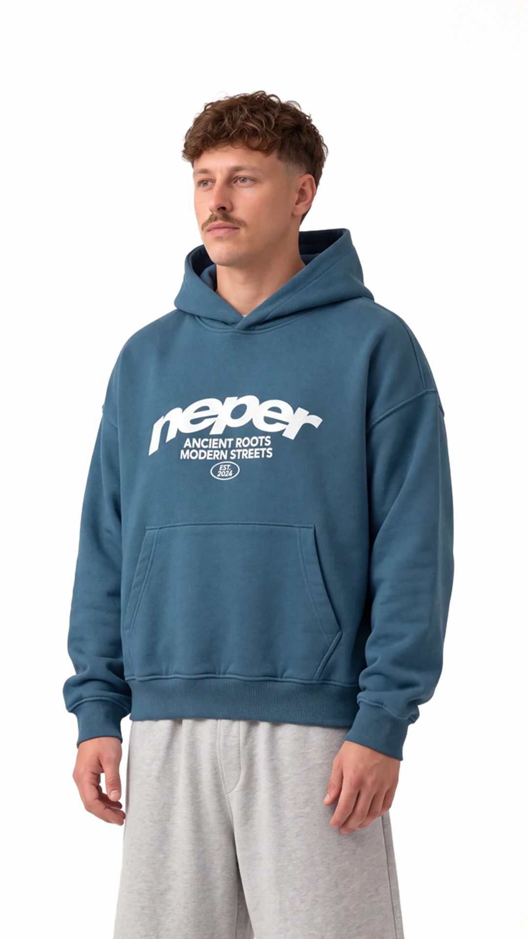Neper Logo Oversize Hoodie — Petrol Blue — Artboard 59.png