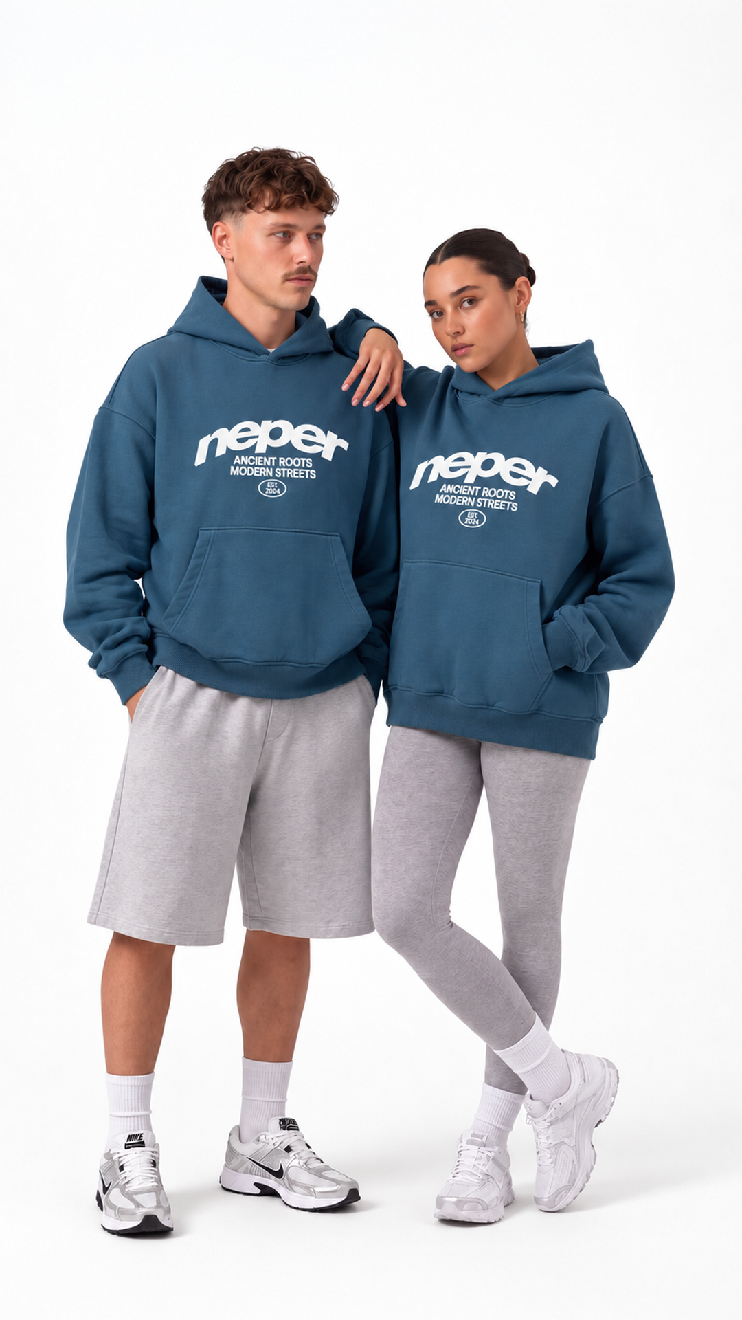Neper Logo Oversize Hoodie — Petrol Blue — Artboard 37.png