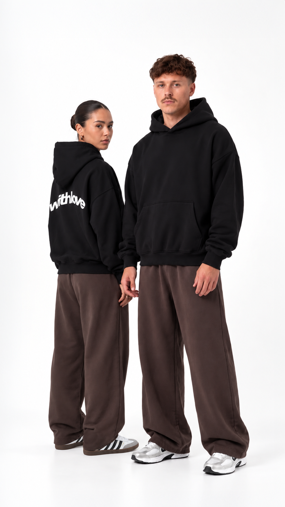 With Love Oversize Hoodie — Black — With Love Oversize Hoodie - Black - 01.png