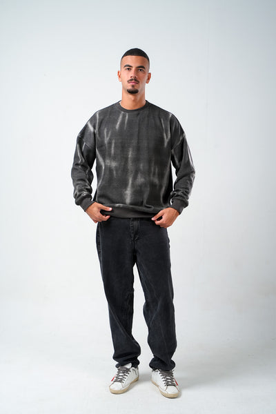 Ash Fade Crewneck – Charcoal Grey