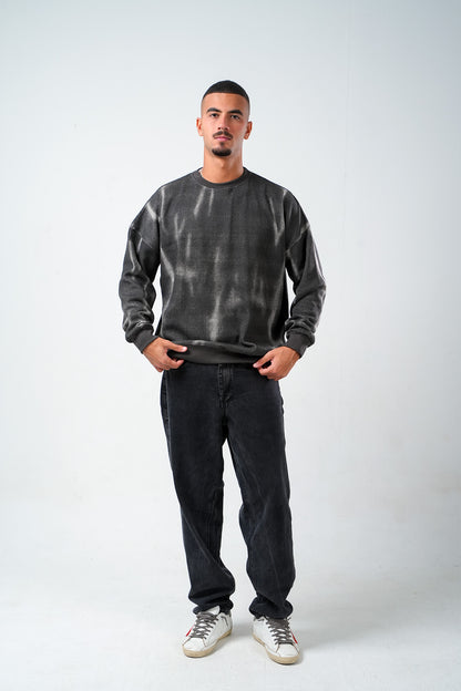 Ash Fade Crewneck – Charcoal Grey
