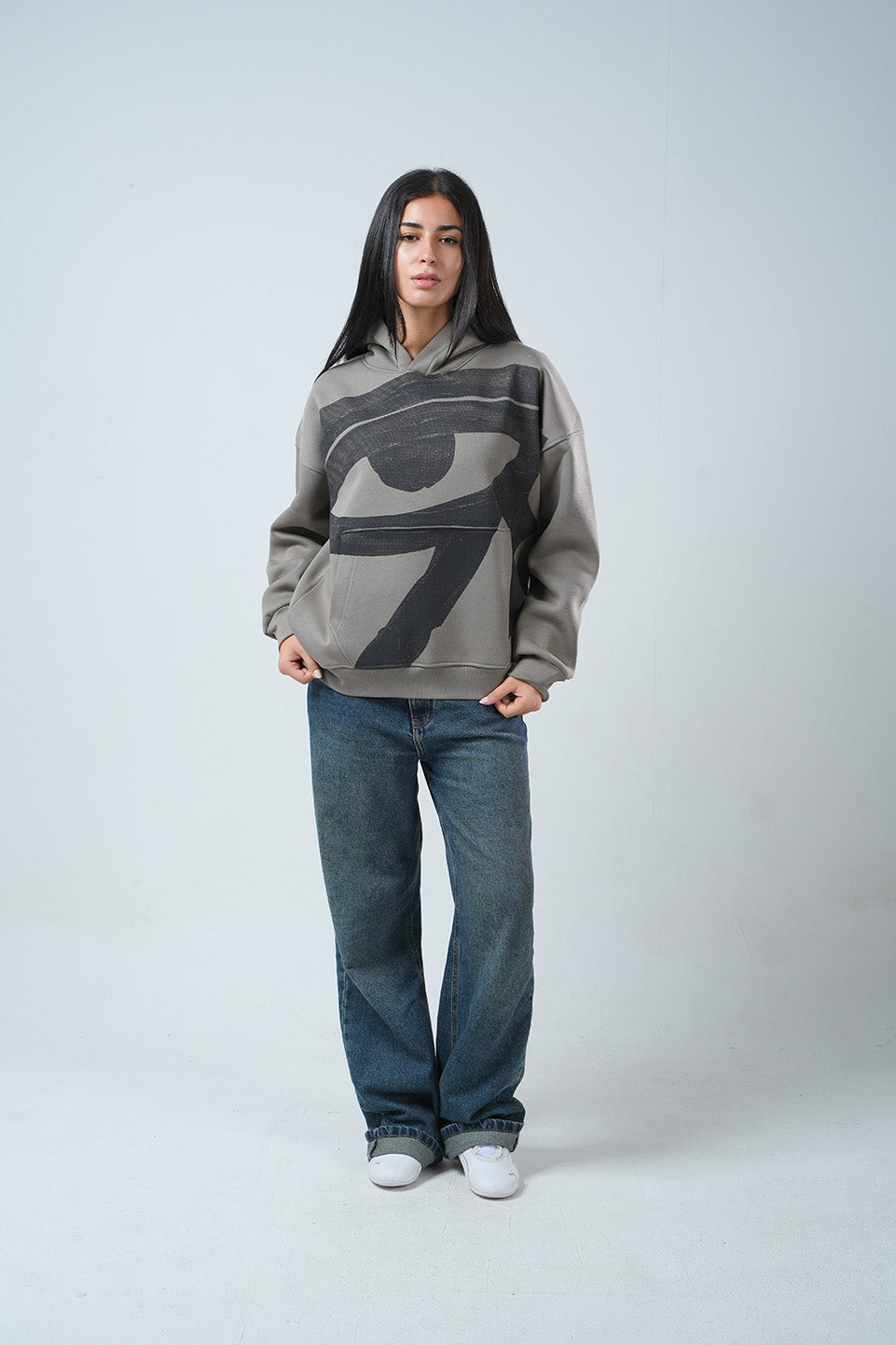 Eye of Ra Hoodie – Ash Grey Edition