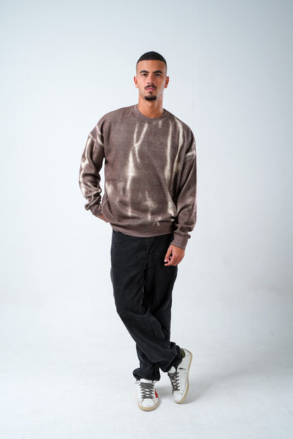 Ash Fade Crewneck – Mocha Brown
