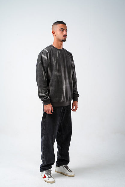 Ash Fade Crewneck – Charcoal Grey