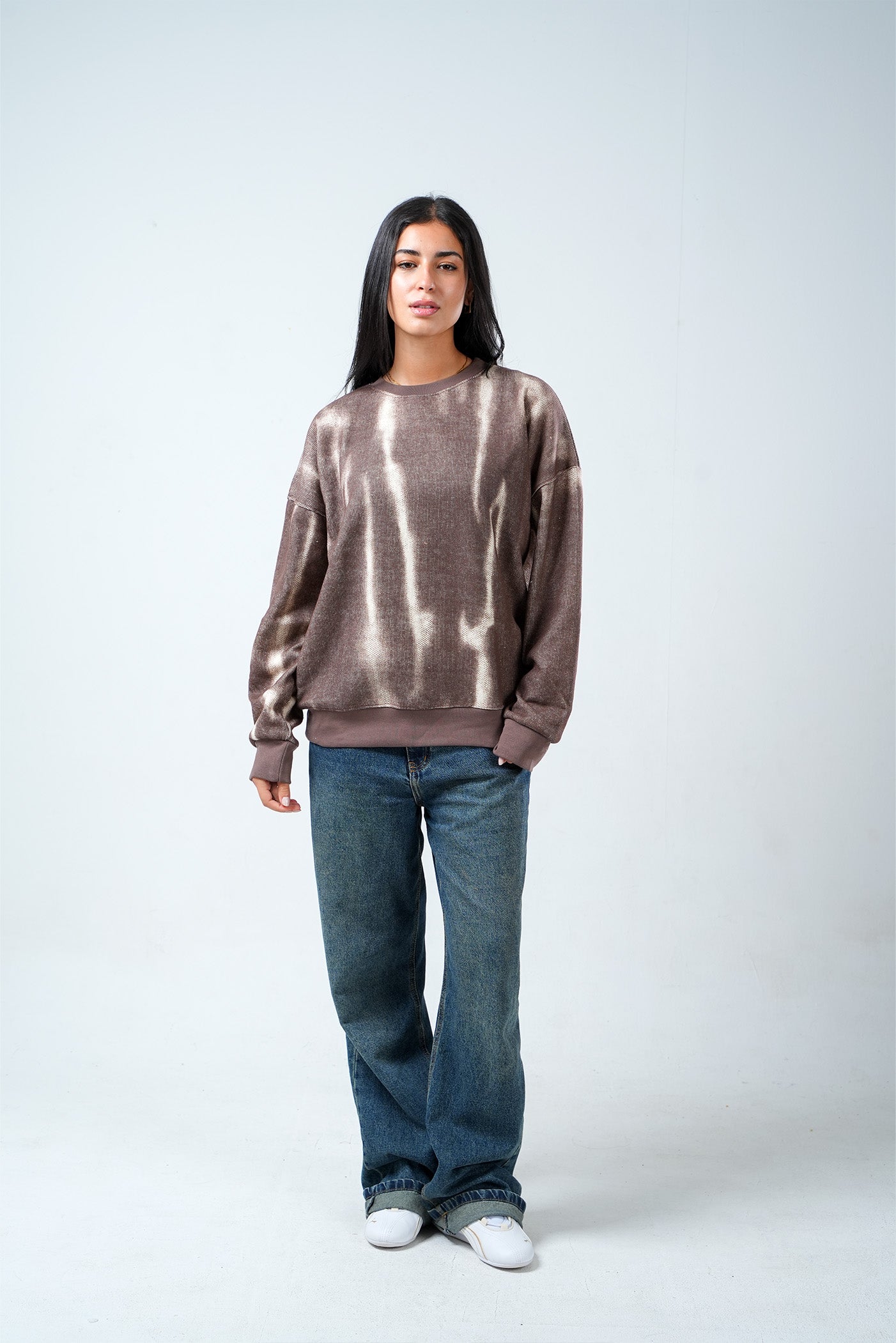 Ash Fade Crewneck – Mocha Brown