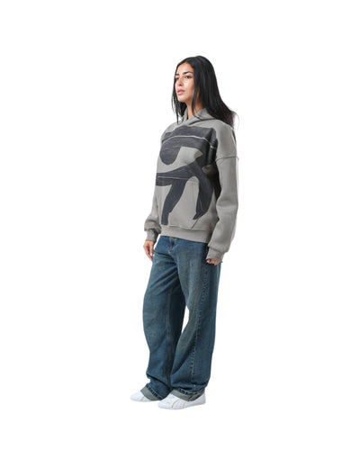 Eye of Ra Hoodie – Ash Gray Edition