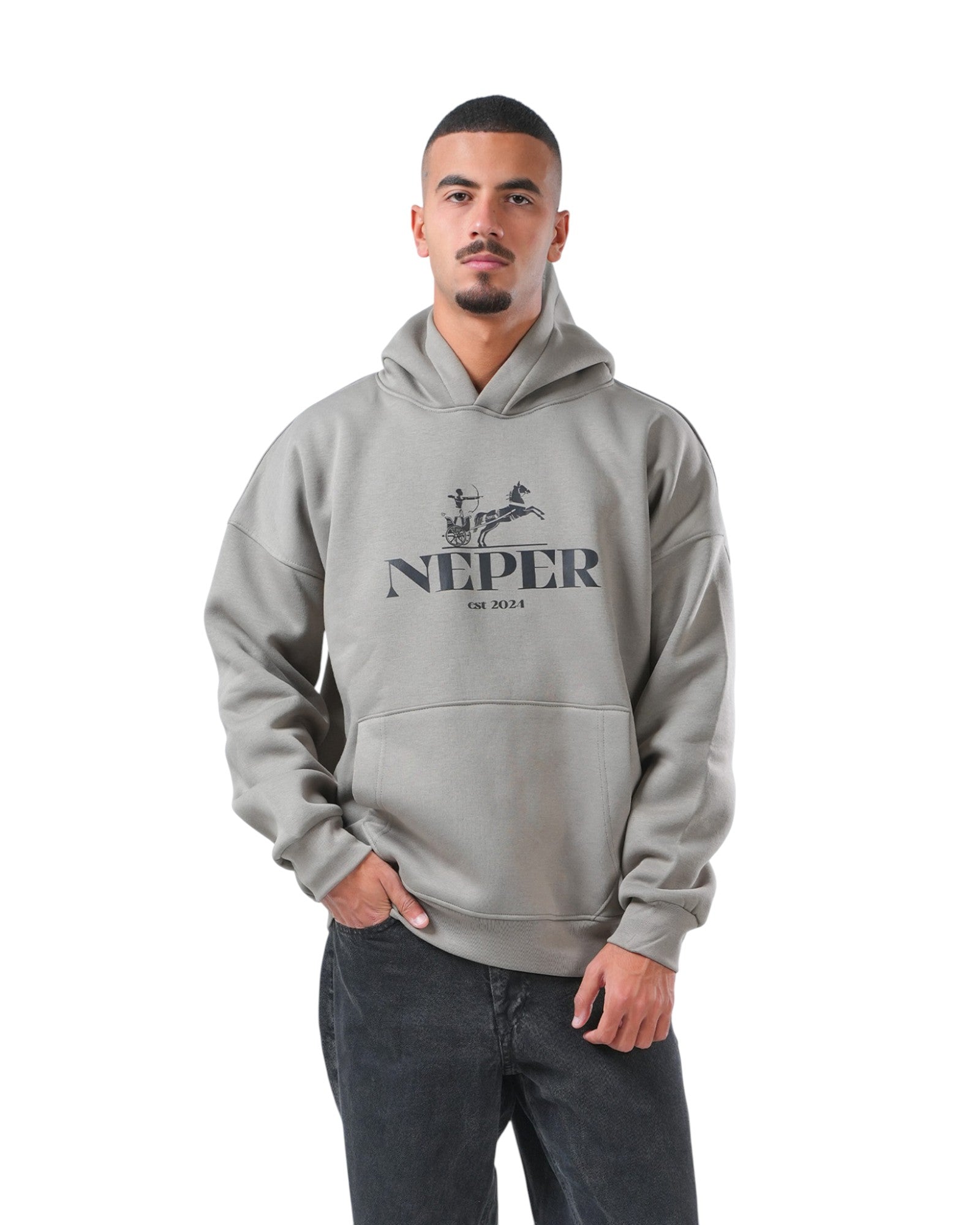 Neper Legacy Hoodie – Ash Grey Edition