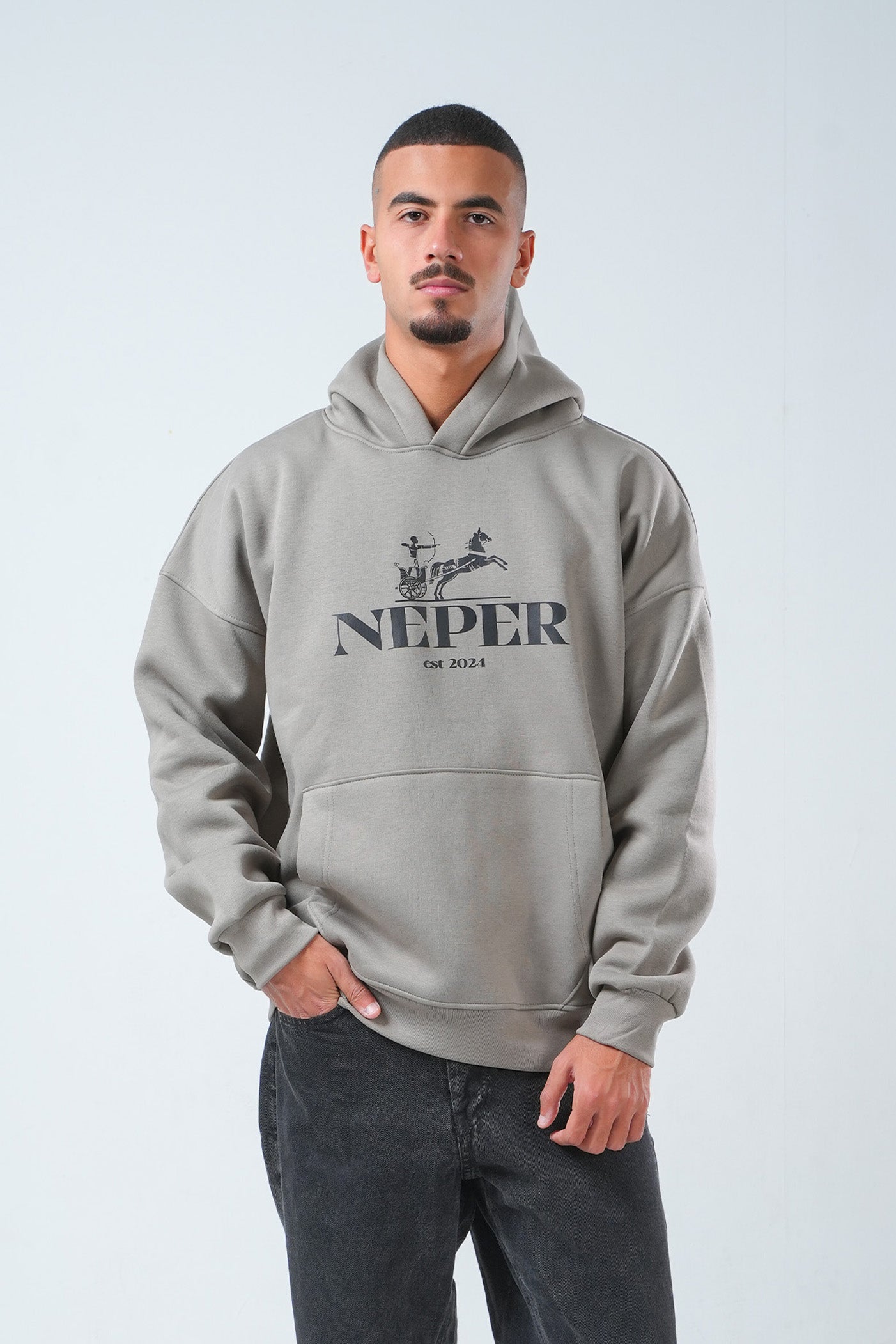 Neper Legacy Hoodie – Ash Grey Edition