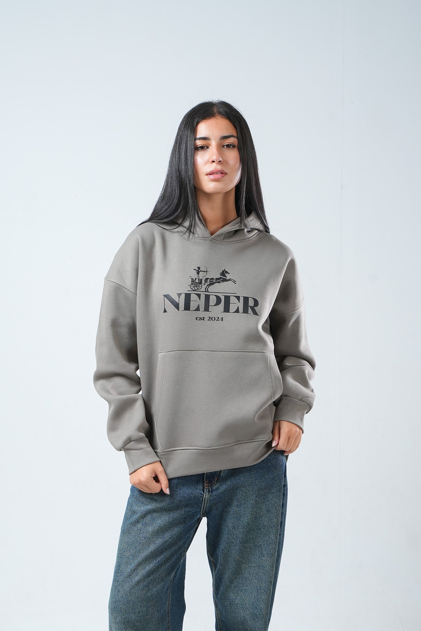 Neper Legacy Hoodie – Ash Grey Edition