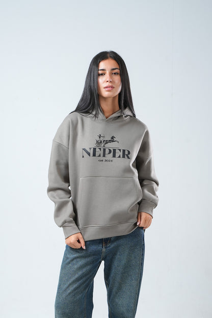 Neper Legacy Hoodie – Ash Grey Edition