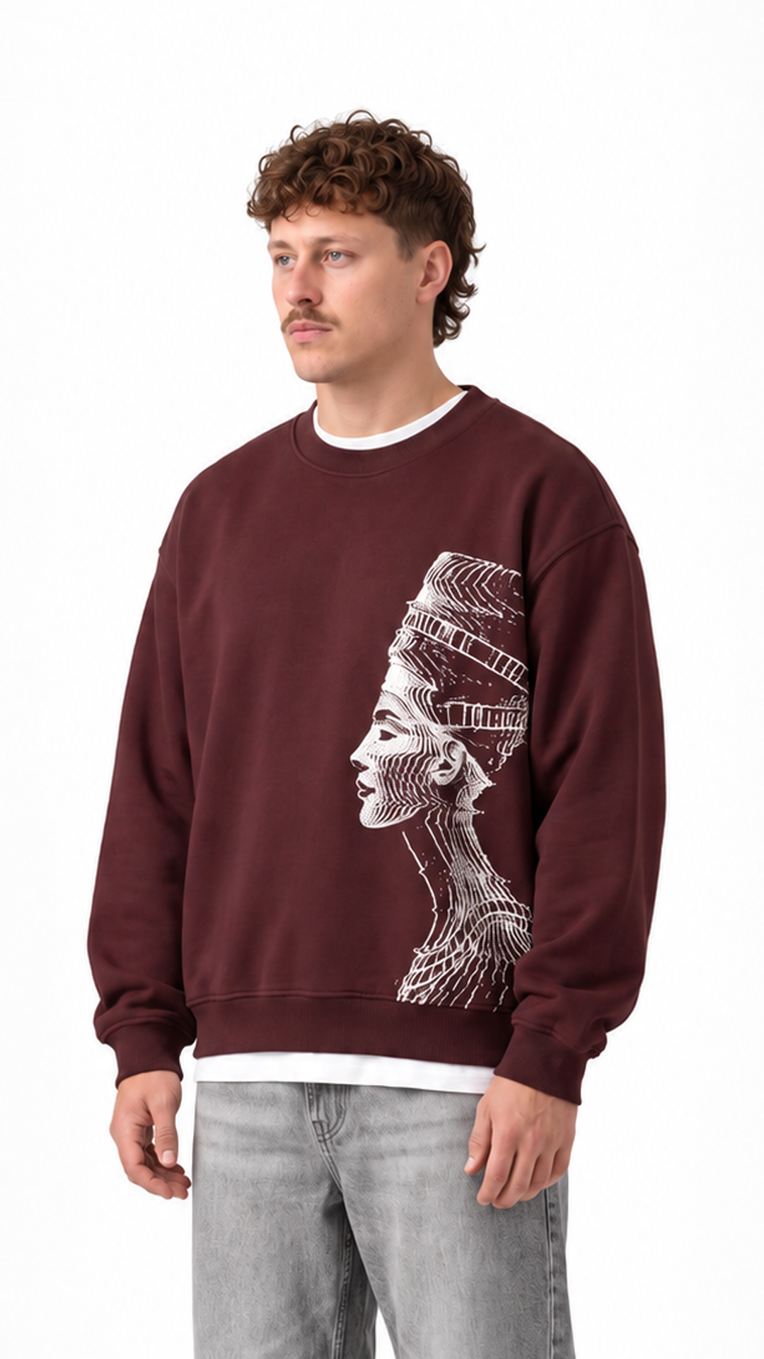 Akhen Glitch Oversize Sweatshirt — Burgundy — Artboard 92.png