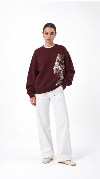 Akhen Glitch Oversize Sweatshirt — Burgundy — Artboard 90.png