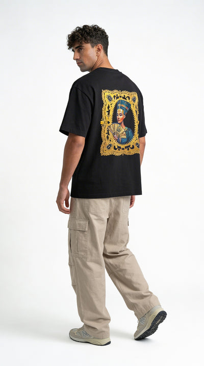 Nefertiti Frame Tee - Black