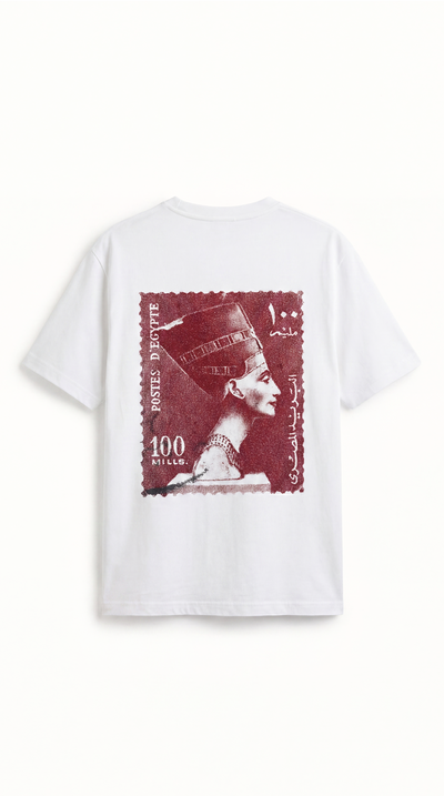 Nefertiti Stamp Tee - White