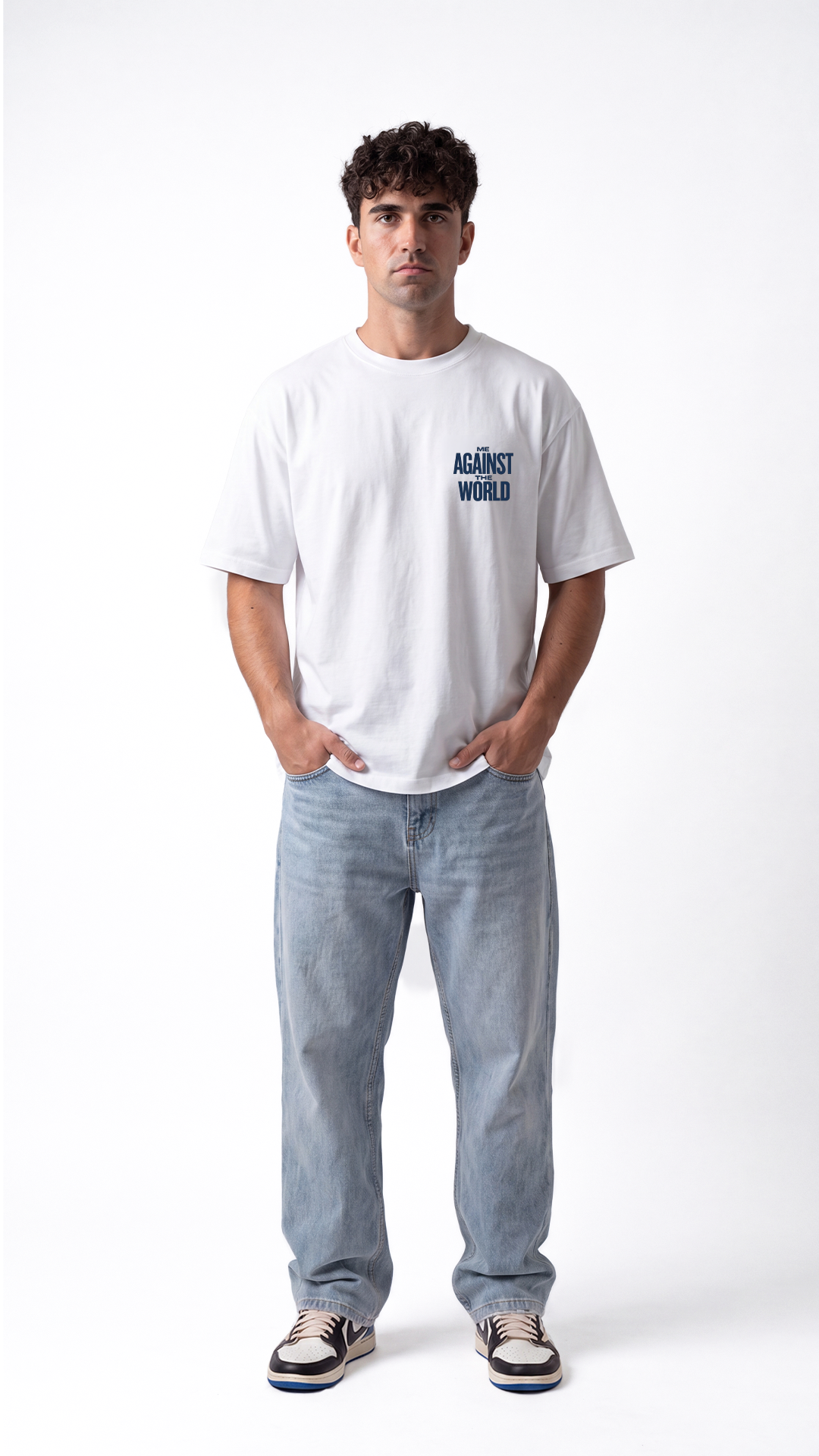 Against The World Tee - White
