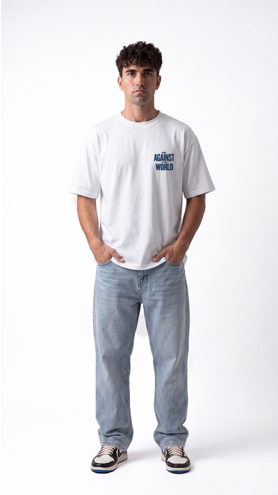Against The World Tee - White