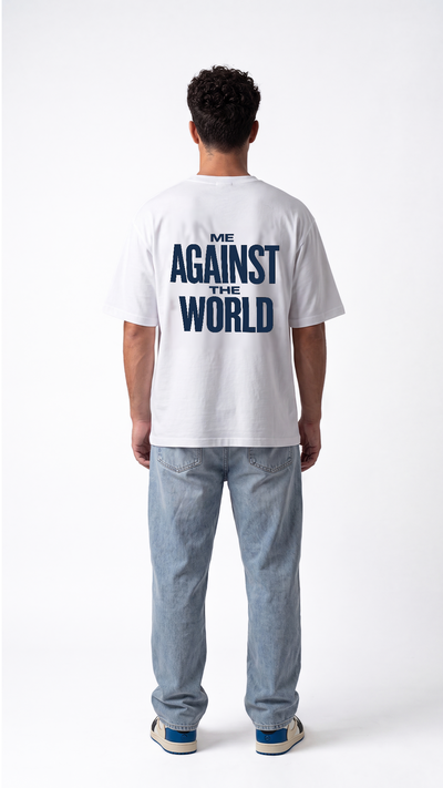 Against The World Tee - White