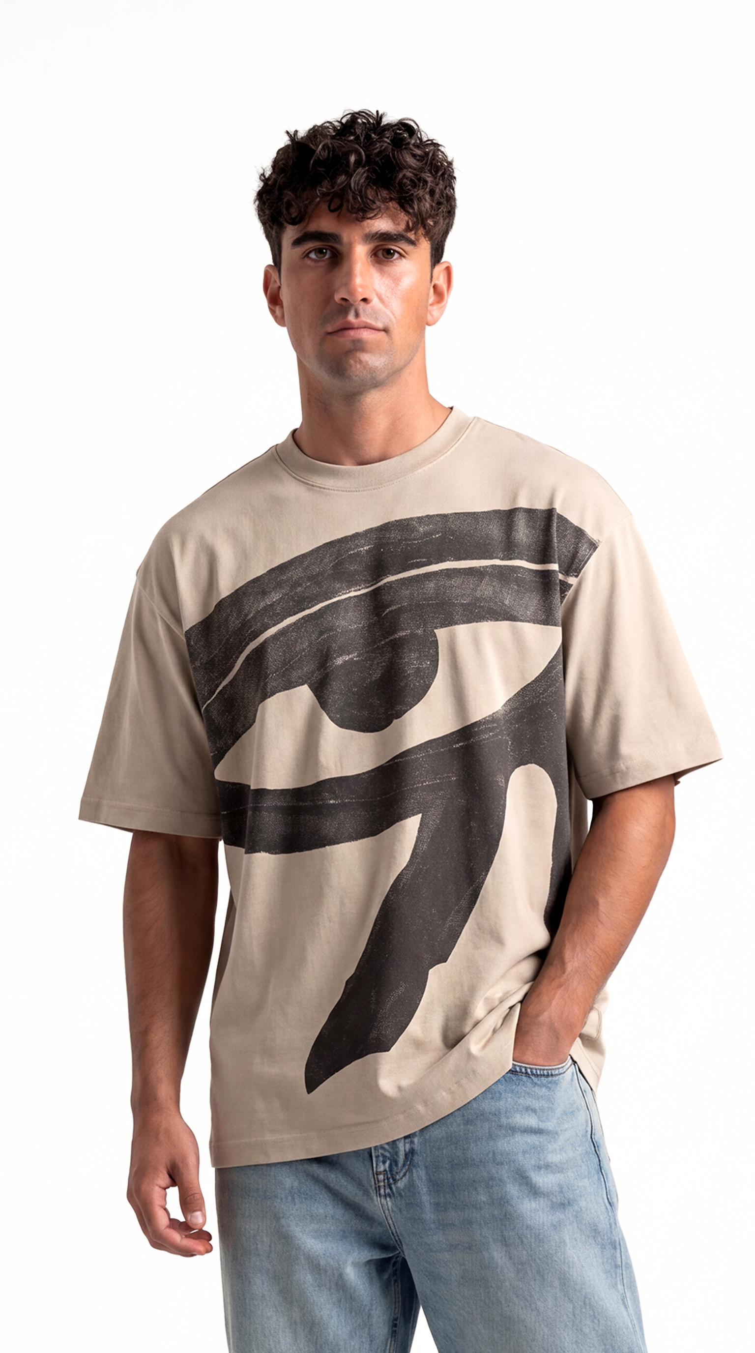 Eye of Ra Tee – Ash Gray