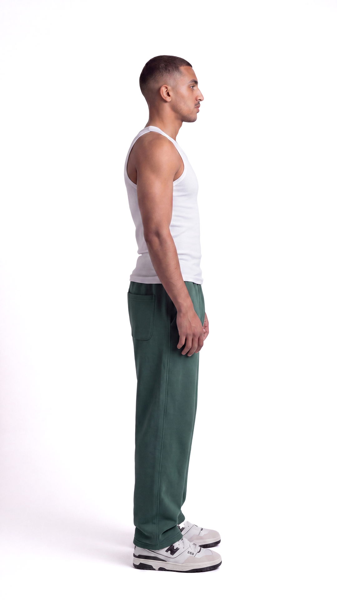 Wide Leg Sweatpants – Emerald Green