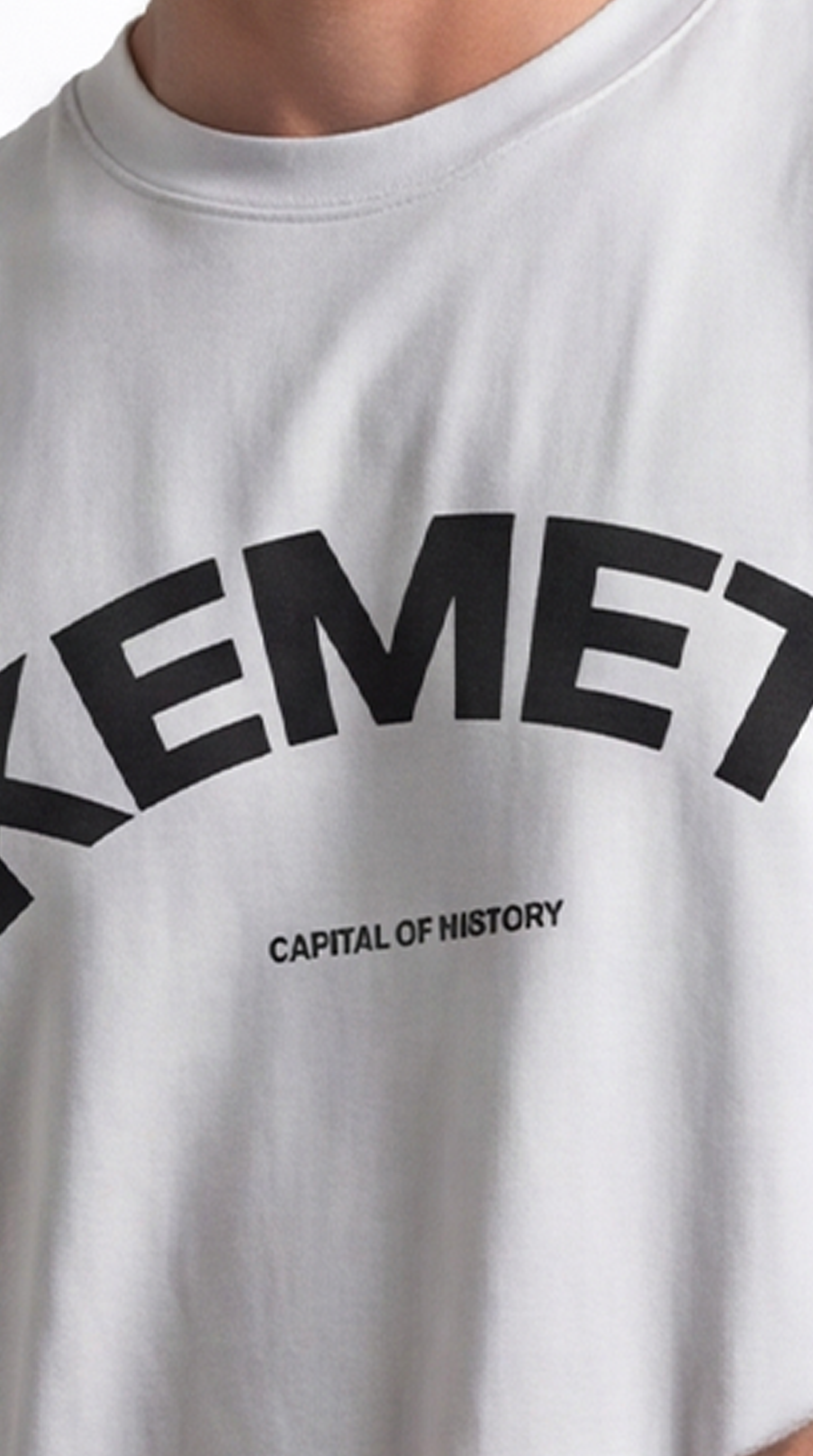 Kemet Arch Tee – Light Grey