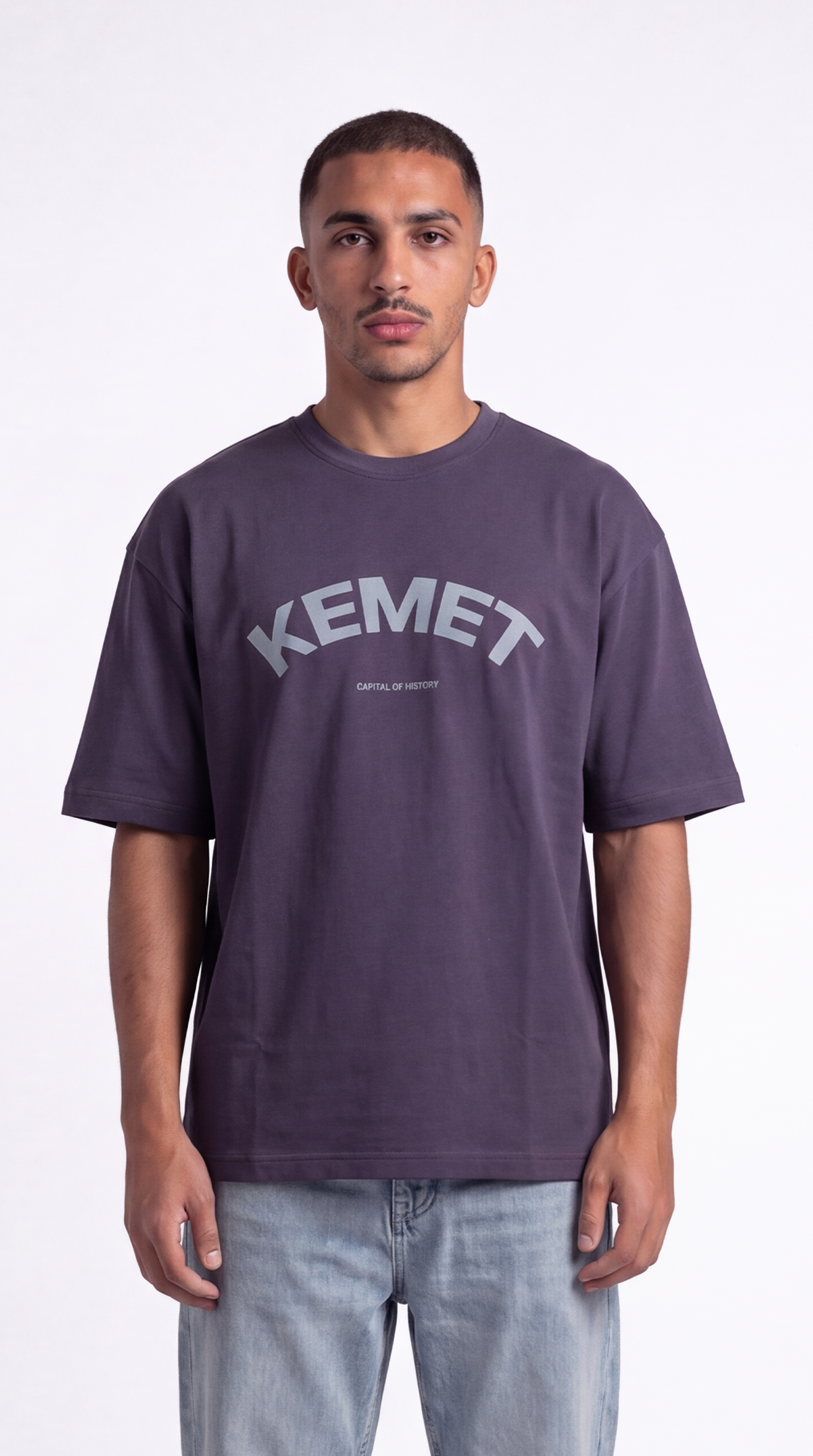 Kemet Arch Tee – Mauve Purple