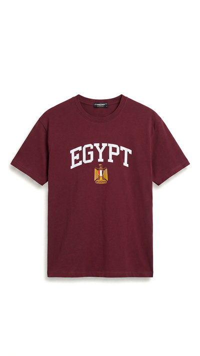 Egypt Heritage Tee – Burgundy
