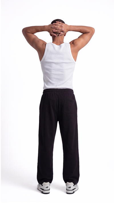 Wide Leg Sweatpants – Black