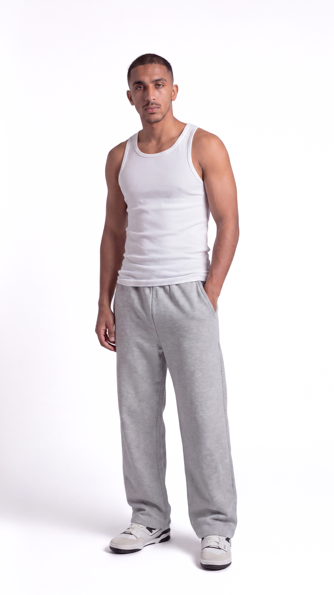 Wide Leg Sweatpants – Gray