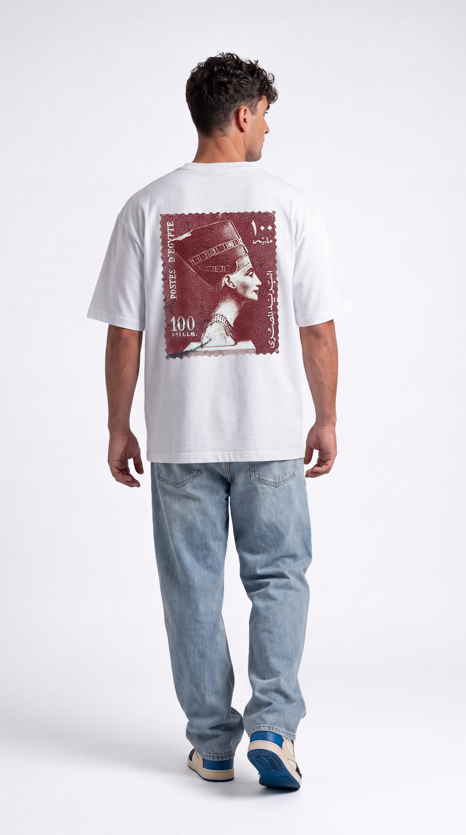 Nefertiti Stamp Tee - White