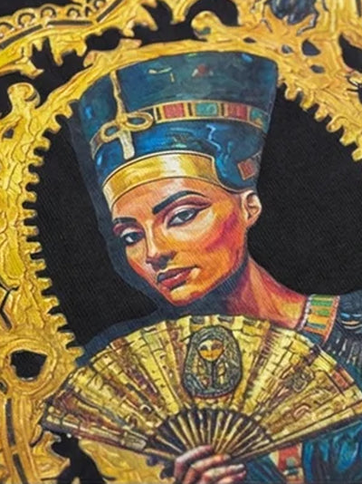 Nefertiti Frame Tee - Black