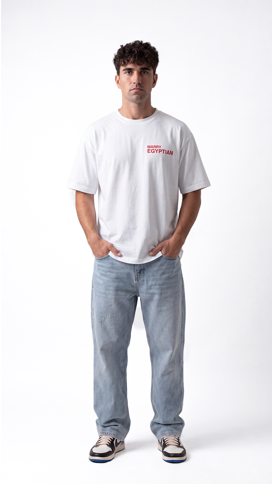 Marry Egyptian Tee – White